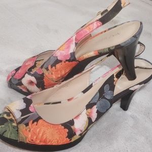 Nine West open toe heels